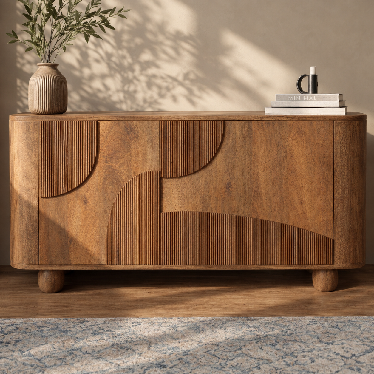 Solid Mango Wood Character